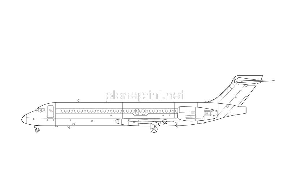 B717-200 Print