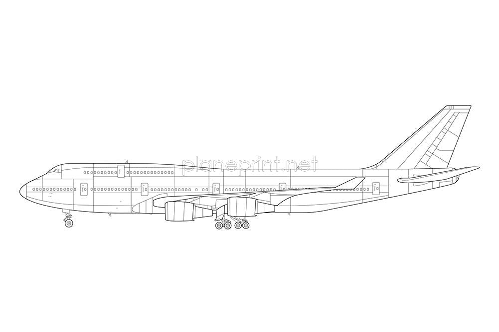 B747-400 Print