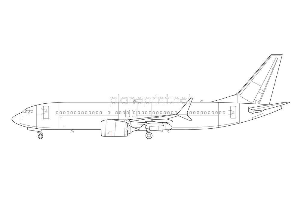 B737 MAX 8 Print