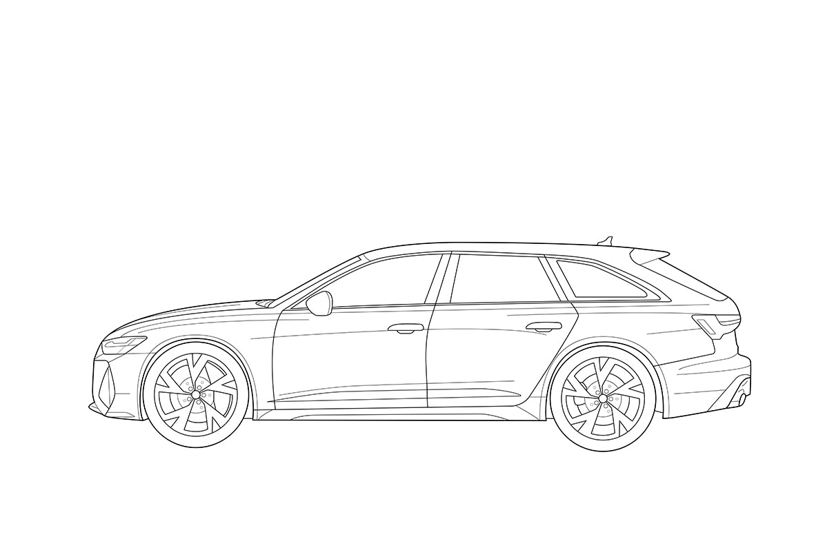 RS6 Car Print