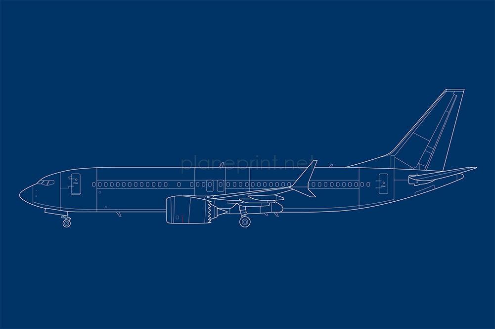 B737 MAX 8 Print