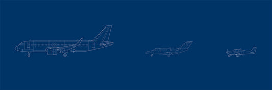 A320 - CJ1 - SR20 - Panorama Print