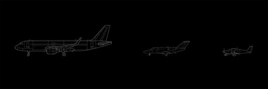 A320 - CJ1 - SR20 - Panorama Print