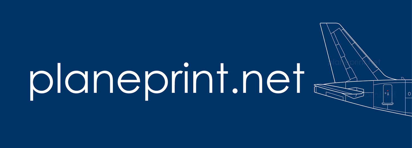 5x planeprint.net Outdoor Sticker